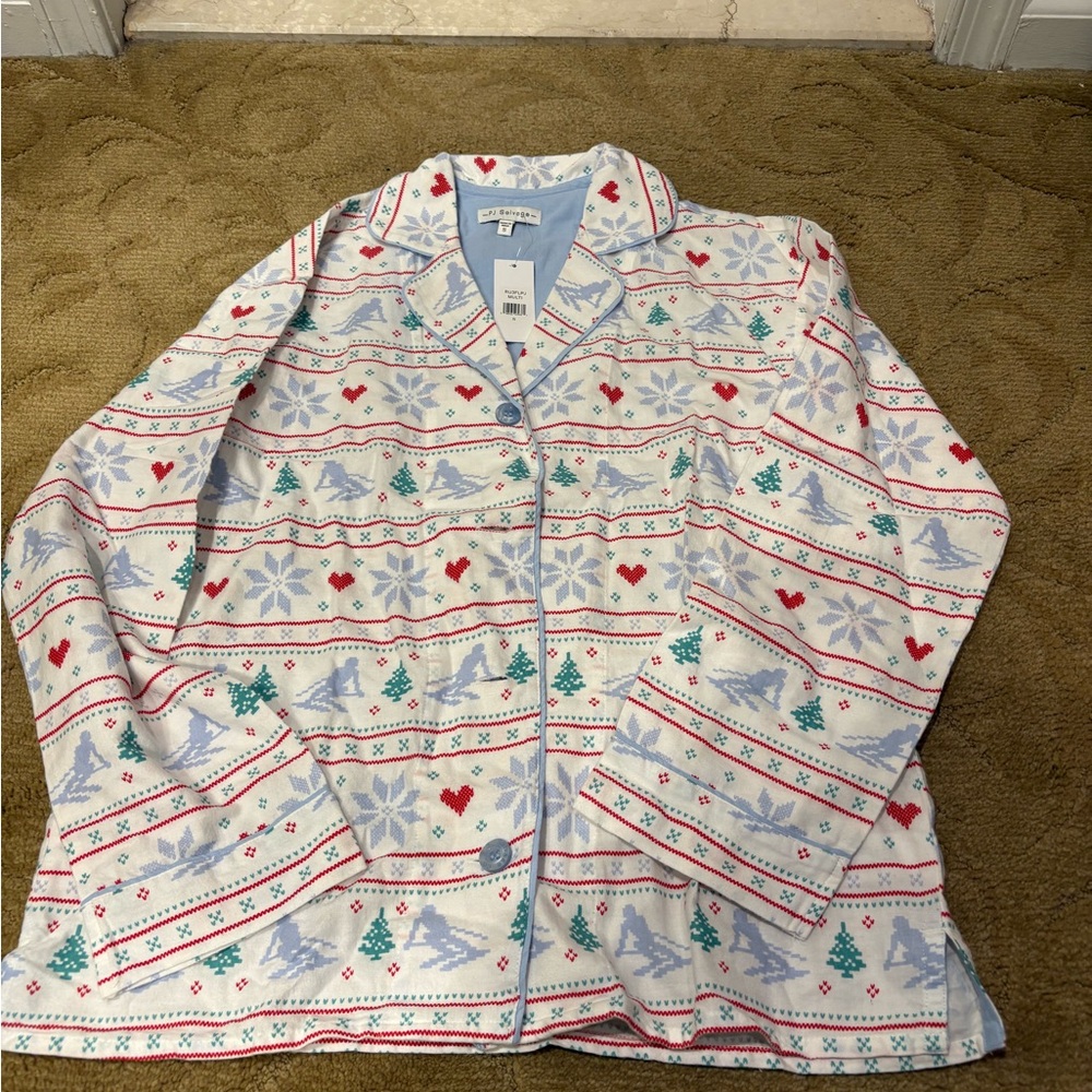 PJ Salvage Pajama Top and pants - Red, Blue, White